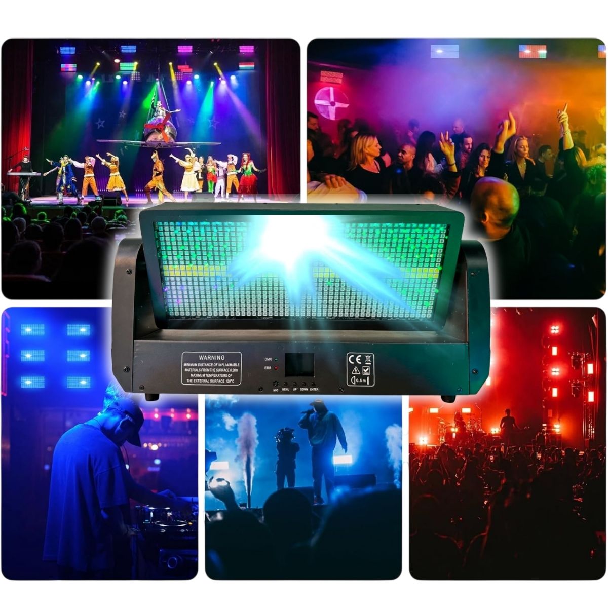 Estrobo Profesional 3 en 1 Showtech LED RGB