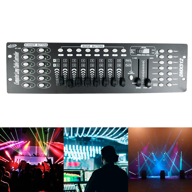 Controlador Dmx 192 Canales Luces Dj Consola 512 Línea Pro