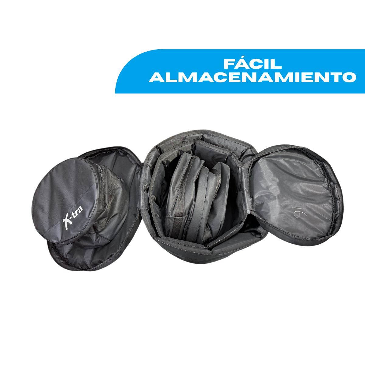 Funda Para Bateria La Rosa Acolchada 5 Piezas