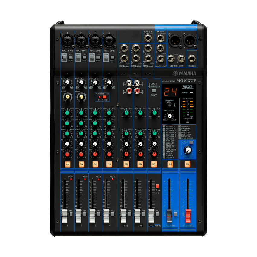 Consola de mezcla de 10 canales: MG10XUF